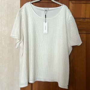 NWT Calvin Klein cream top3X